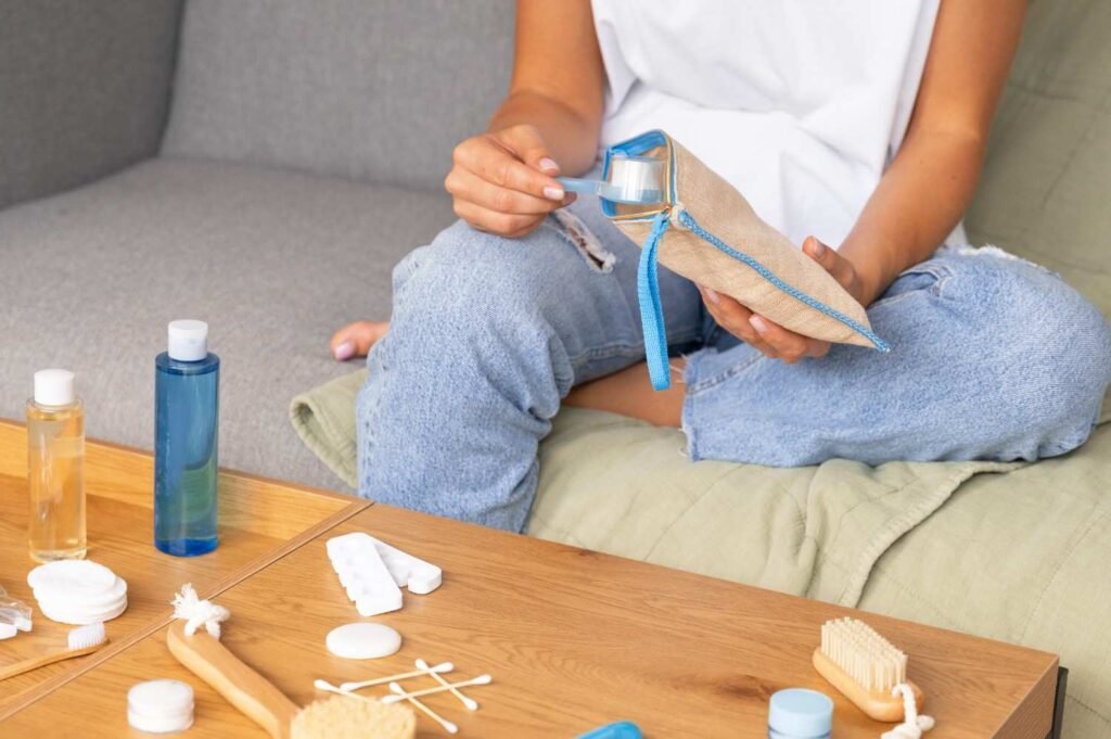 Create a small kit with personal hygiene essentials