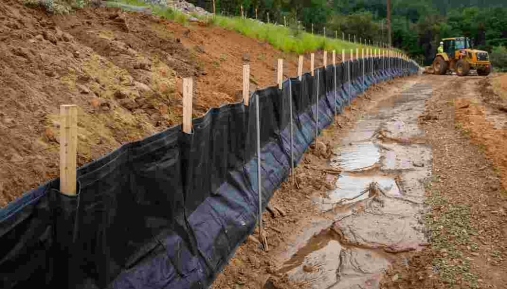 Stabilizing Soil with Silt Fences